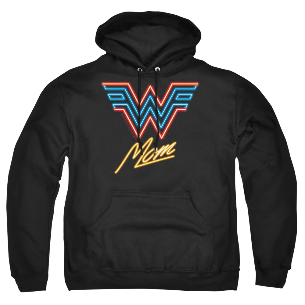 Wonder Woman 84 Wonder Mom Neon Mens Hoodie Black