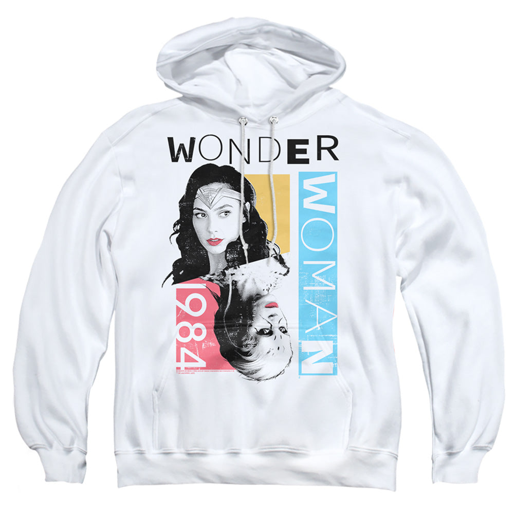 Wonder Woman 84 Color Blocks Mens Hoodie White