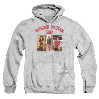 Wonder Woman 84 Collegiate Montage Mens Hoodie Athletic Heather Officially Licensed