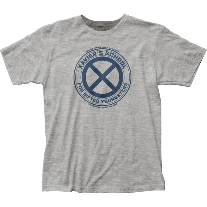 X-Men Xavier’s School Mens T Shirt Grey