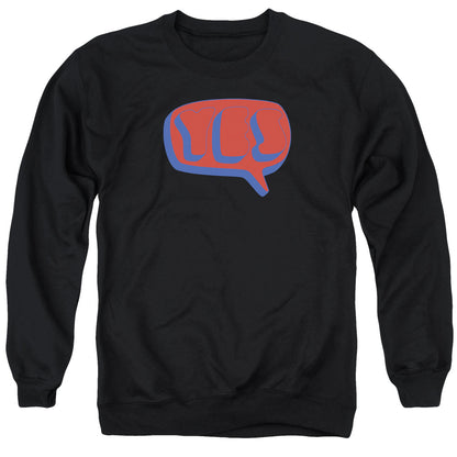 Yes Word Bubble Mens Crewneck Sweatshirt Black