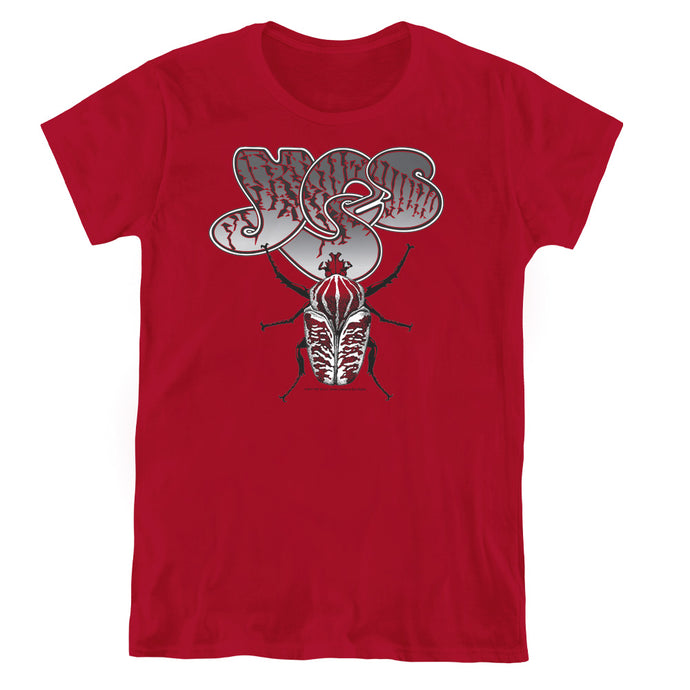 Yes Beetle Womens T Shirt Cardinal