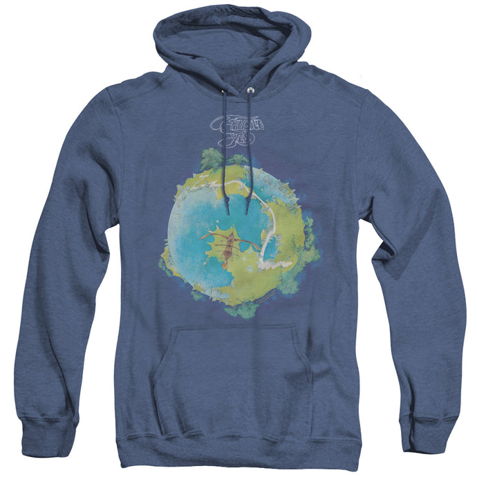 Yes Fragile Cover Heather Mens Hoodie Royal Blue