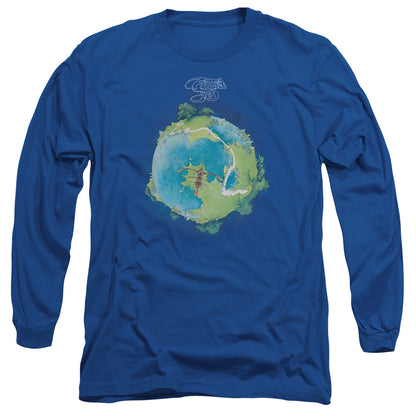 Yes Fragile Cover Mens Long Sleeve Shirt Royal Blue