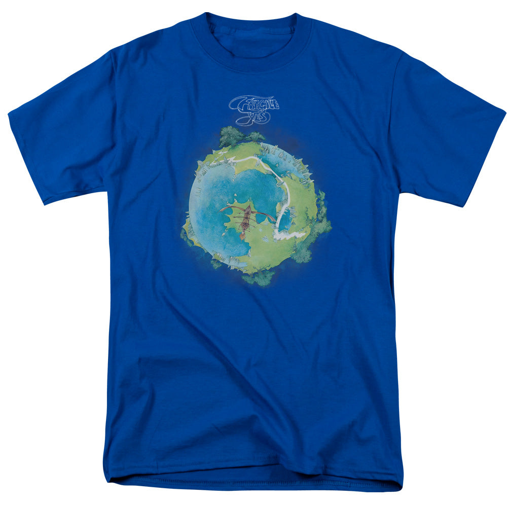 Yes Fragile Cover Mens T Shirt Royal Blue