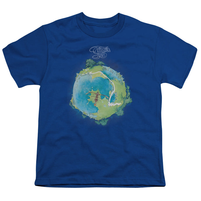 Yes Fragile Cover Kids Youth T Shirt Royal Blue