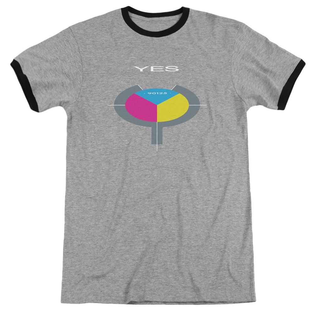 Yes 90125 Heather Ringer Mens T Shirt Heather