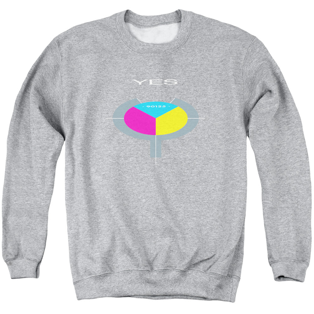 Yes 90125 Mens Crewneck Sweatshirt Athletic Heather