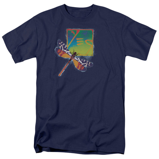 Yes Dragonfly Mens T Shirt Navy