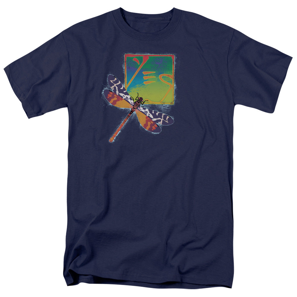 Yes Dragonfly Mens T Shirt Navy Blue