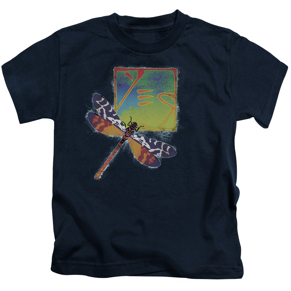 Yes Dragonfly Juvenile Kids Youth T Shirt Navy Blue