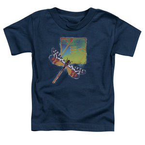 Yes Dragonfly Toddler Kids Youth T Shirt Navy Blue