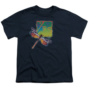 Yes Dragonfly Kids Youth T Shirt Navy Blue