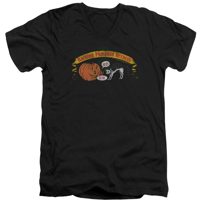 Frank Zappa Barking Pumpkin Mens Slim Fit V-Neck T Shirt Black