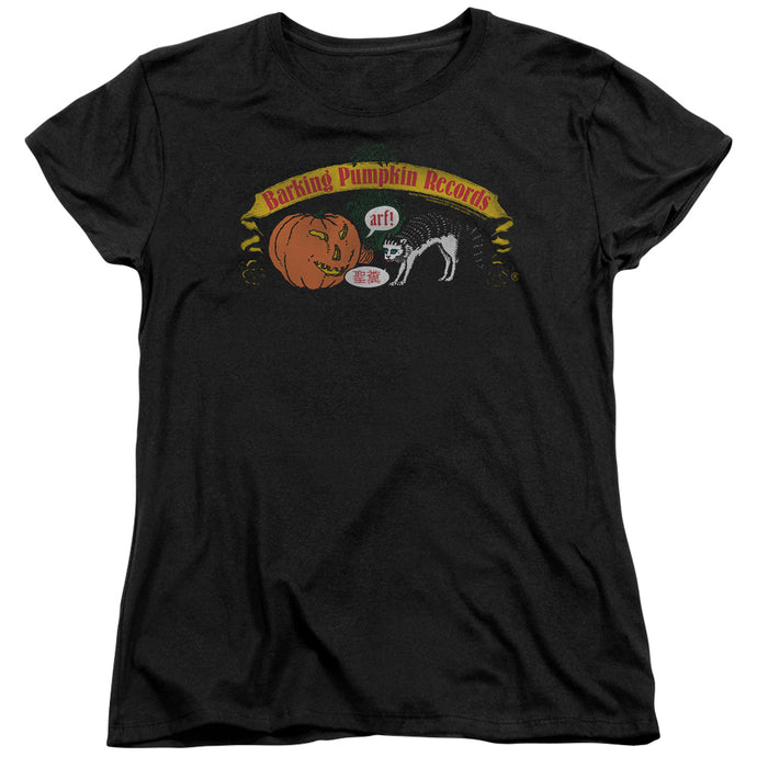 Frank Zappa Barking Pumpkin Womens T Shirt Black
