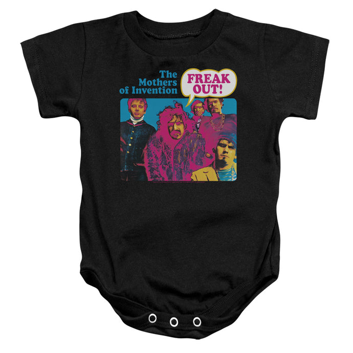 Frank Zappa Freak Out! Infant Baby Snapsuit Black