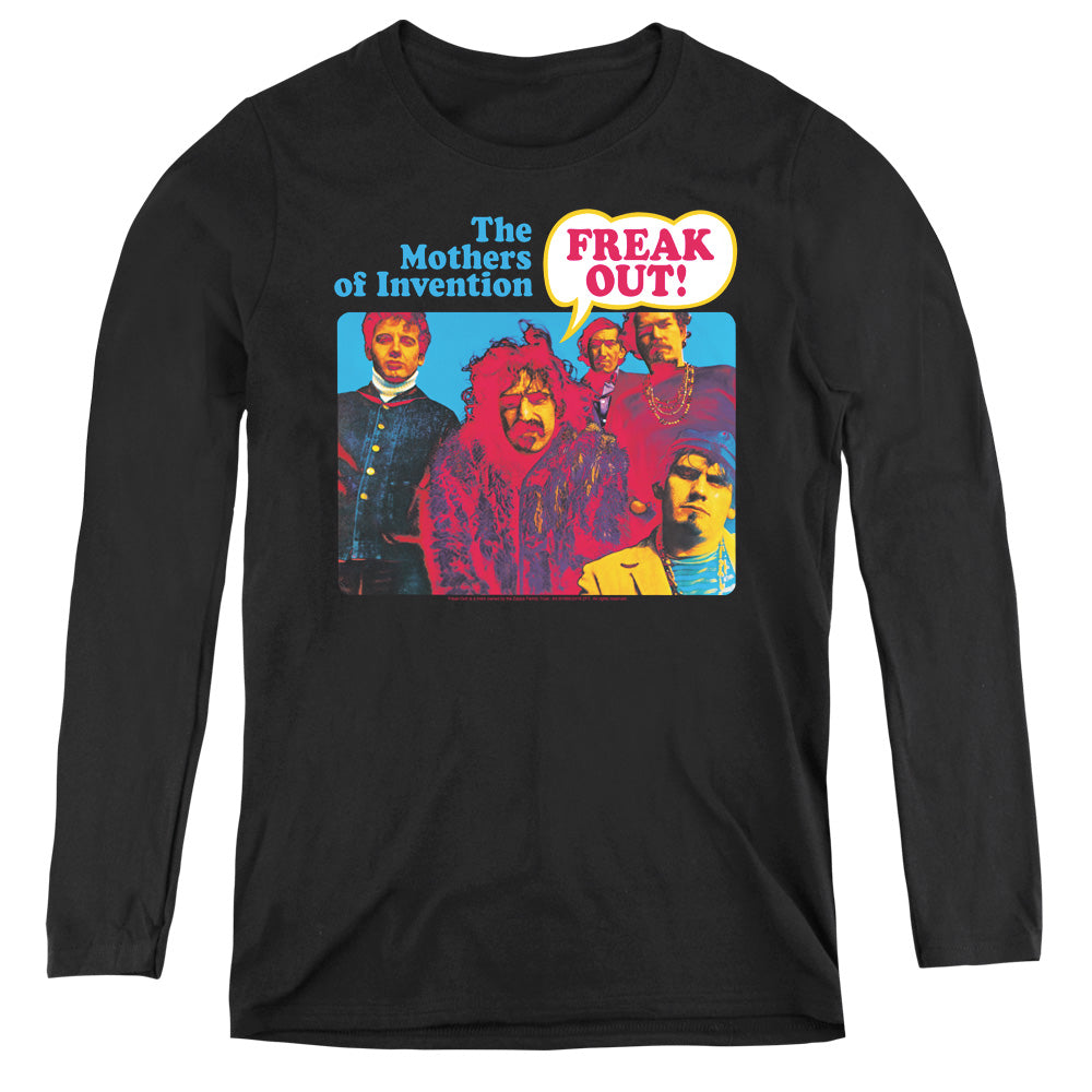 Frank Zappa Freak Out! Womens Long Sleeve Shirt Black