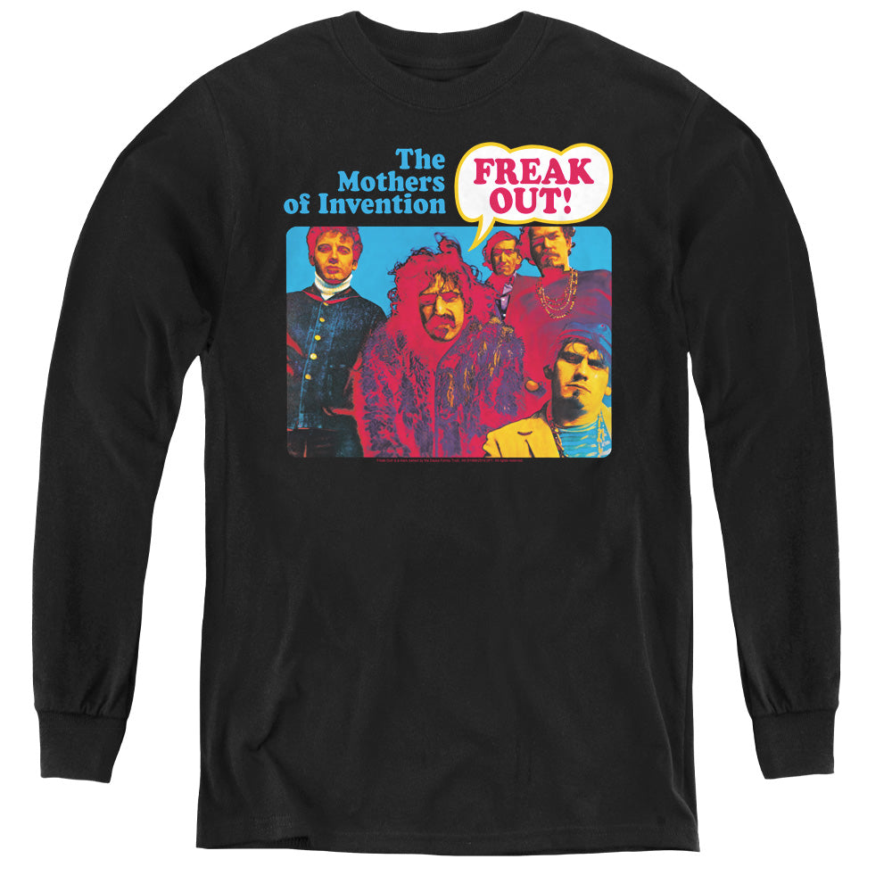 Frank Zappa Freak Out! Long Sleeve Kids Youth T Shirt Black