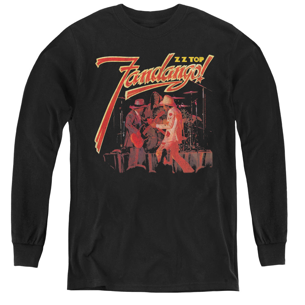 ZZ Top Fandango Long Sleeve Kids Youth T Shirt Black