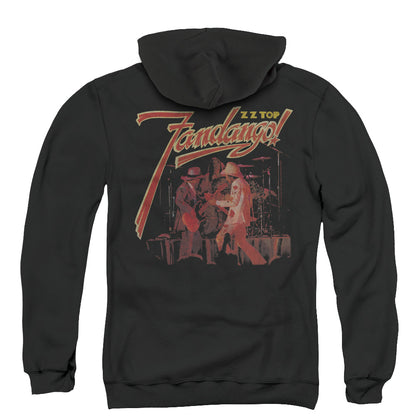 ZZ Top Fandango Back Print Zipper Mens Hoodie Black