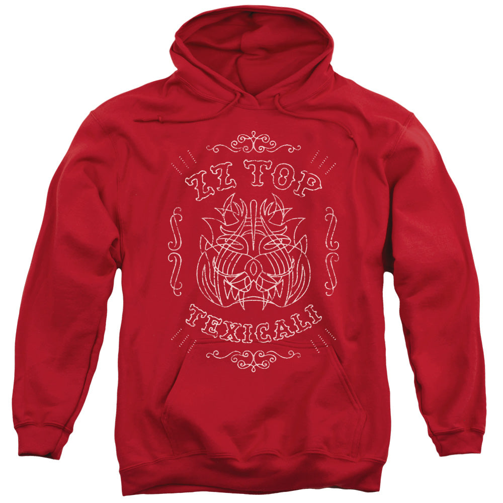 ZZ Top Texicali Demon Mens Hoodie Red