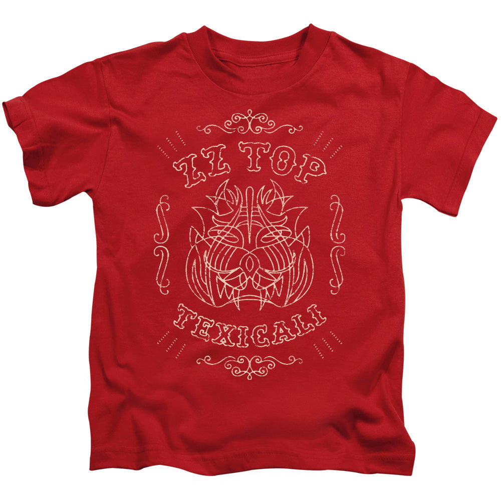 ZZ Top Texicali Demon Juvenile Kids Youth T Shirt Red