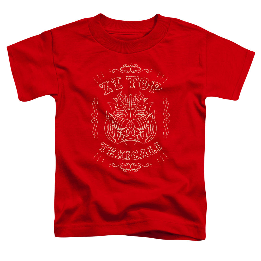 ZZ Top Texicali Demon Toddler Kids Youth T Shirt Red