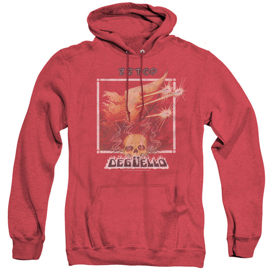 ZZ Top Deguello Cover Heather Mens Hoodie Red