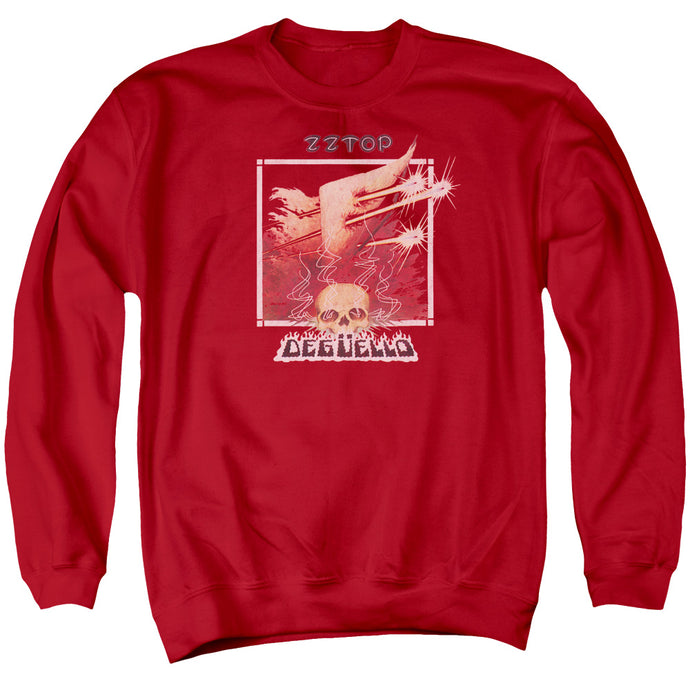 ZZ Top Deguello Cover Mens Crewneck Sweatshirt Red