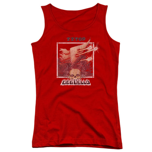 ZZ Top Deguello Cover Womens Tank Top Shirt Red