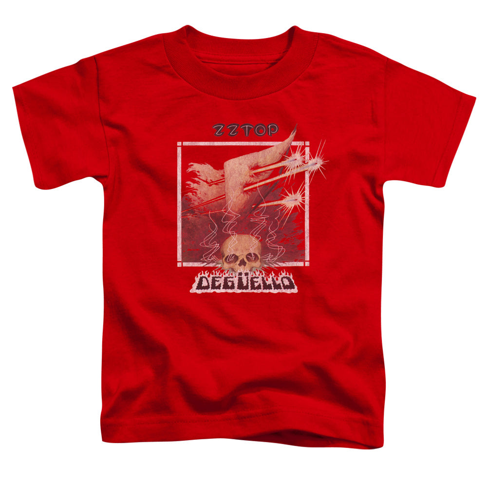 ZZ Top Deguello Cover Toddler Kids Youth T Shirt Red