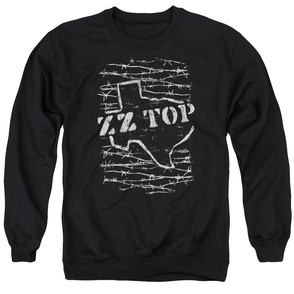 ZZ Top Barbed Mens Crewneck Sweatshirt Black