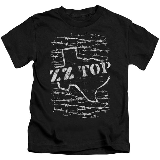 ZZ Top Barbed Juvenile Kids Youth T Shirt Black