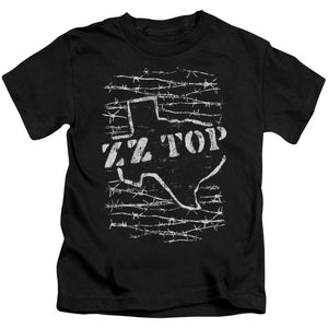 ZZ Top Barbed Juvenile Kids Youth T Shirt Black