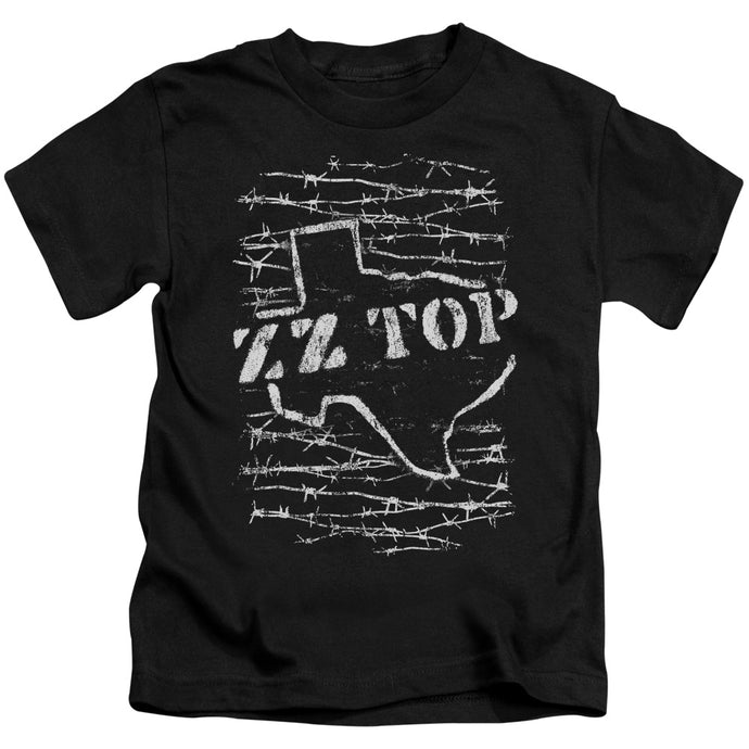 ZZ Top Barbed Juvenile Kids Youth T Shirt Black
