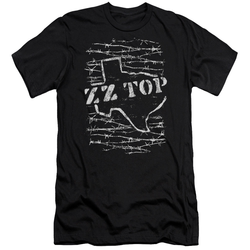 ZZ Top Barbed Premium Bella Canvas Slim Fit Mens T Shirt Black