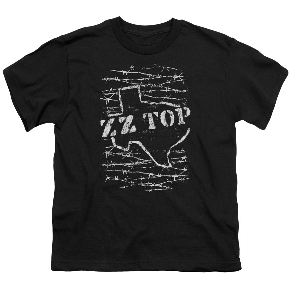 ZZ Top Barbed Kids Youth T Shirt Black