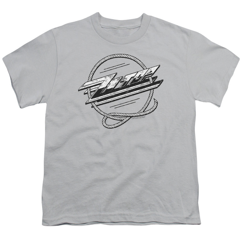 ZZ Top Roped Kids Youth T Shirt Silver