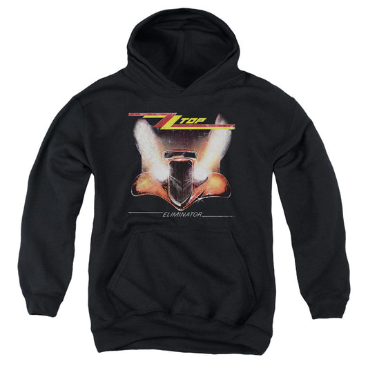 ZZ Top Eliminator Cover Kids Youth Hoodie Black