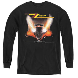 ZZ Top Eliminator Cover Long Sleeve Kids Youth T Shirt Black