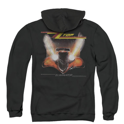 ZZ Top Eliminator Cover Back Print Zipper Mens Hoodie Black