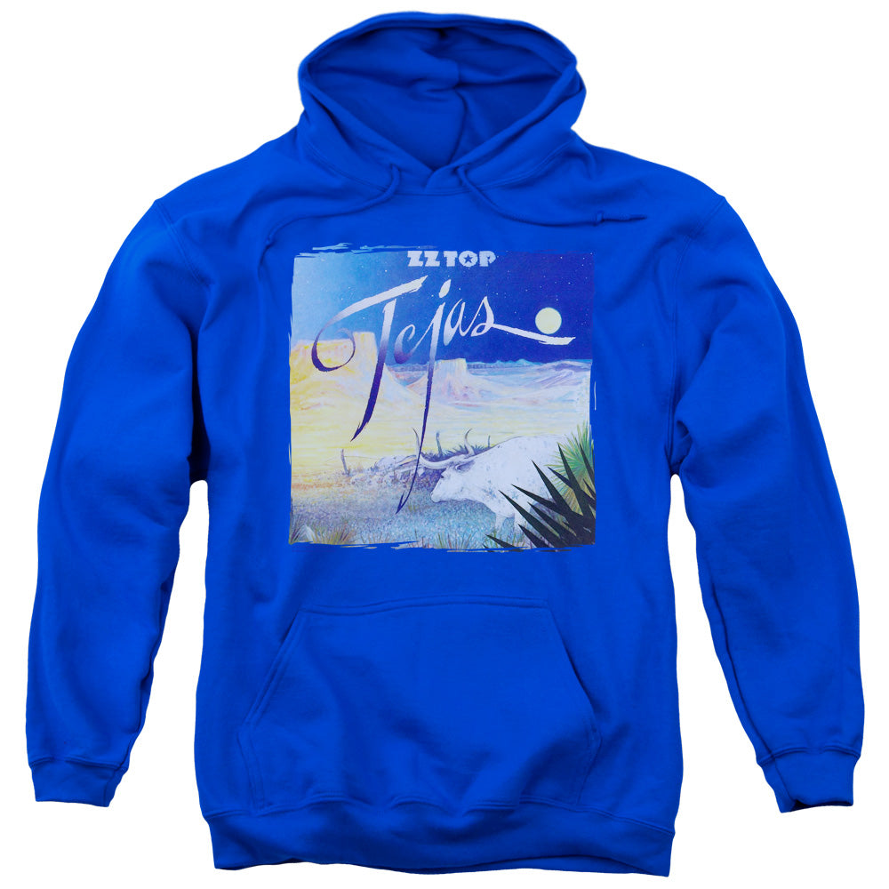 ZZ Top Tejas Mens Hoodie Royal Blue