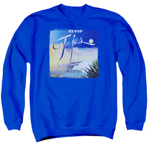 ZZ Top Tejas Mens Crewneck Sweatshirt Royal Blue