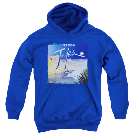 ZZ Top Tejas Kids Youth Hoodie Royal Blue