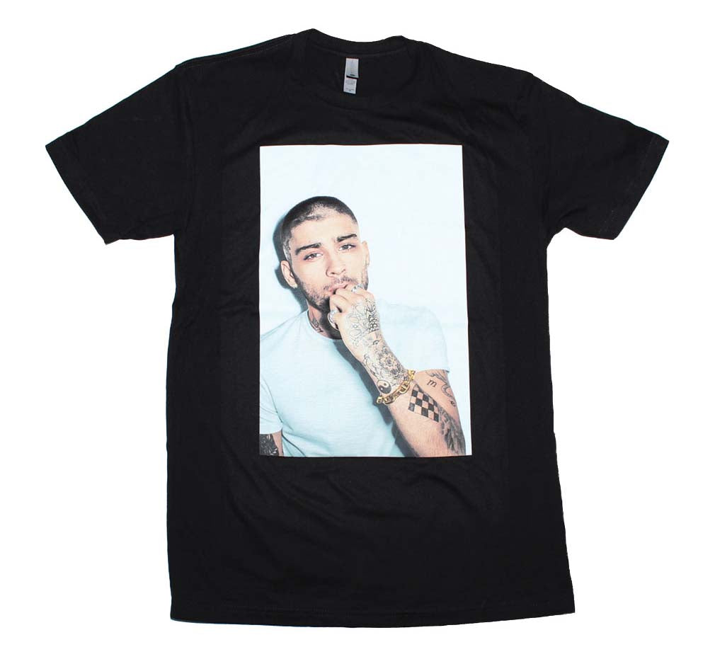 Zayn White on White Photo Mens T Shirt