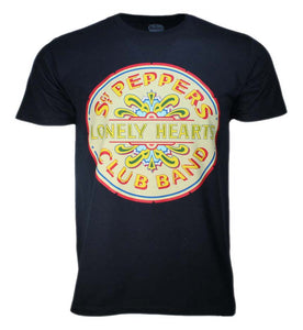 The Beatles Lonely Hearts Seal Mens T Shirt