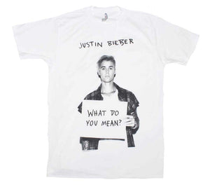 Justin Bieber What Do U Mean Mens T Shirt