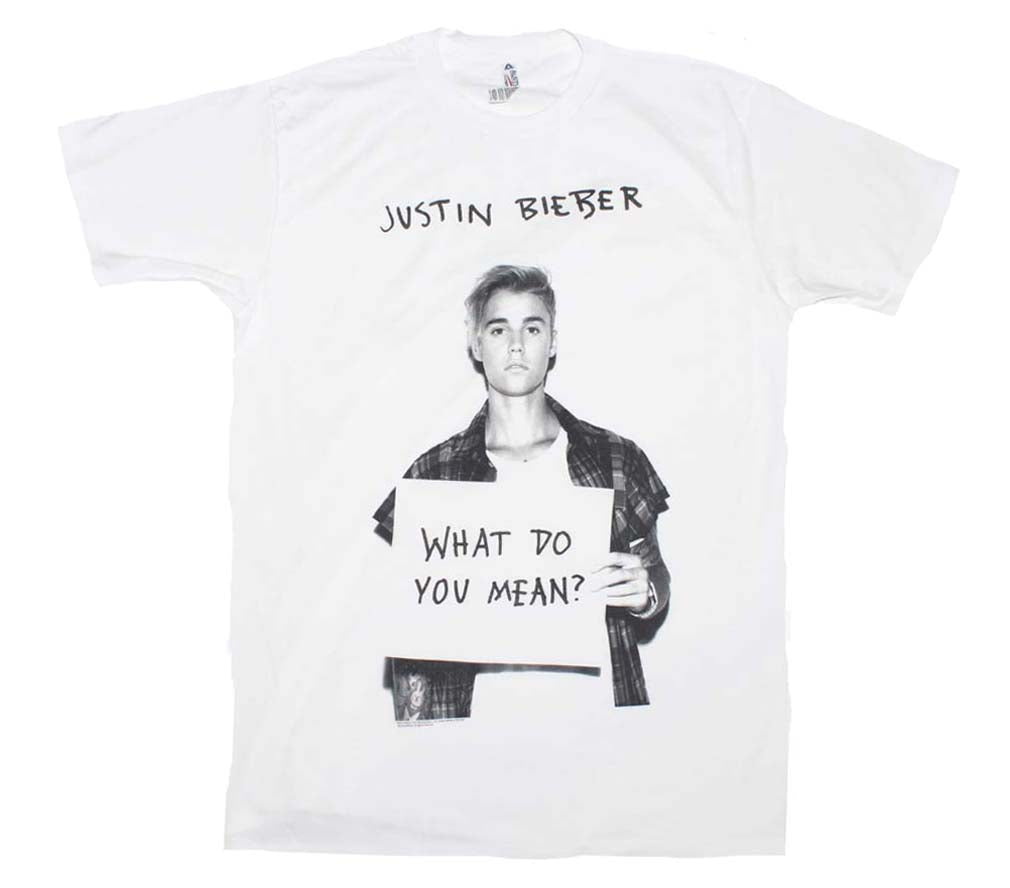 Justin Bieber What Do U Mean Mens T Shirt