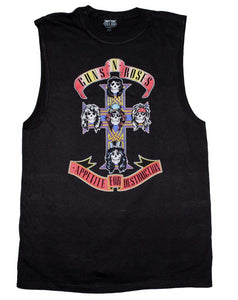 Guns n Roses Men's Appetite for Destruction Sleeveless Mens T Shirt