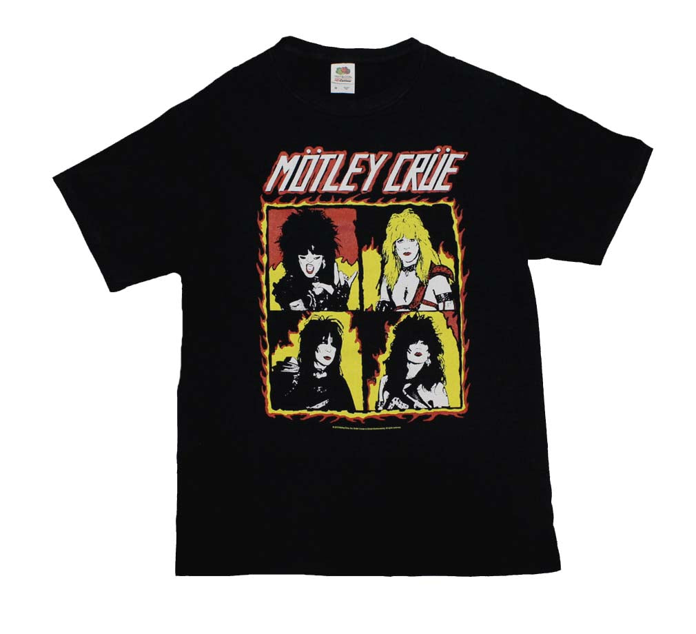 Motley Crue Shout at the Devil Flames Mens T Shirt